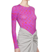 网红明星同款月亮月牙小众Marine**女紫色长袖T恤迷衣