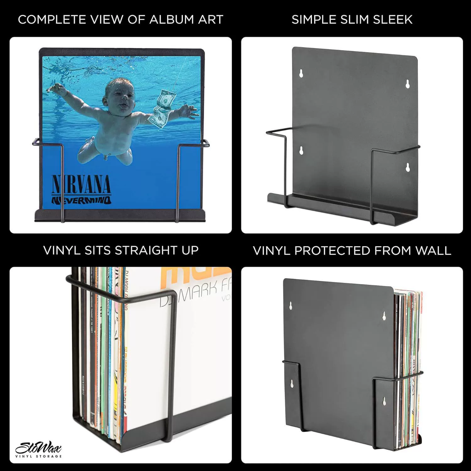 Трансграничная металлическая минималистская стойка для хранения, несущая рама Настенная минималистская стальная рама, модная виниловая стойка для хранения пластинок