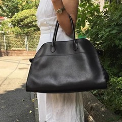 The rowレトロバッグ大容量トートバッグ本革百合通勤シングルショルダーバッグボストンバッグ
