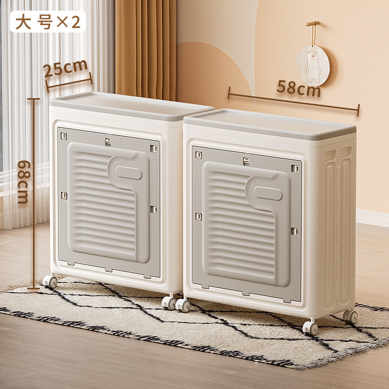 Caja de almacenamiento de juguetes, canasta de almacenamiento, tapa abatible, caja de almacenamiento engrosada de gran capacidad, caja de almacenamiento de cubo de almacenamiento de muñecas para niños domésticos