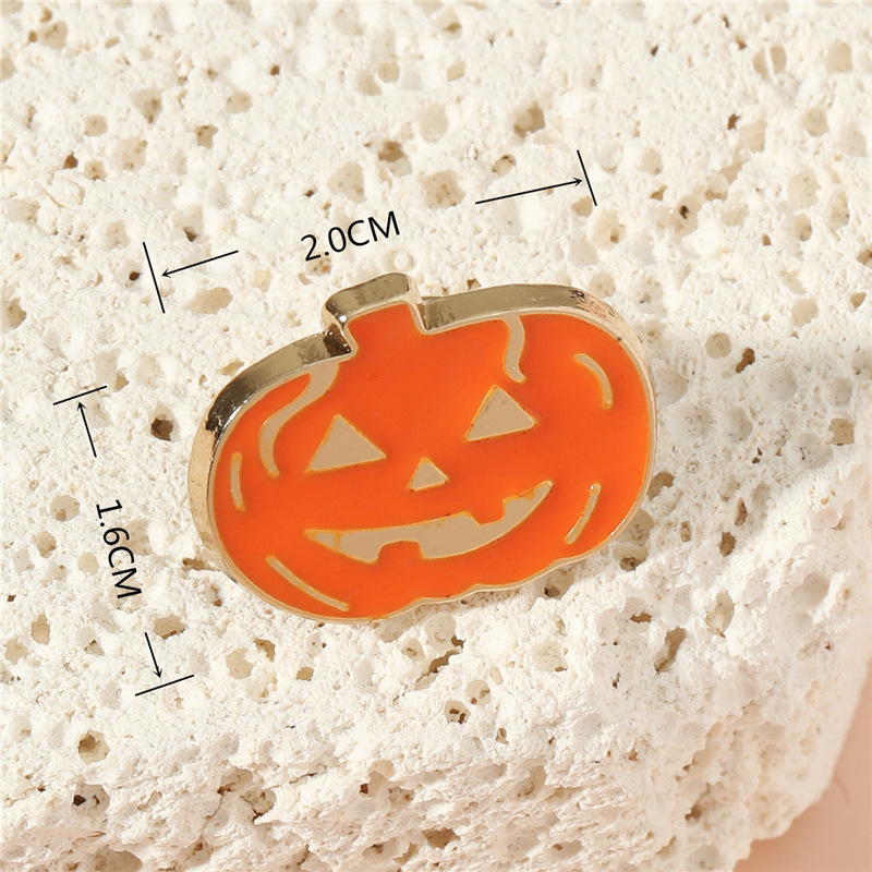 Fashion Pumpkin Alloy Stoving Varnish Unisex Brooches display picture 4