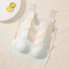 少女内衣女童发育期文胸大码一片式宽肩透气固定杯垫无痕学生背心
