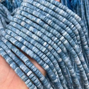 �{��ʯ3X6MM �A�θ�Ƭ �º��yʯ Blue Sky Stone Beads