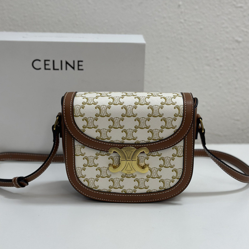 Celine's New Women's Bag, Arc De Triomphe Hand-Held Saddle Bag, Vintage Floral Pattern, High-Quality Fashion Shoulder Crossbody Messenger Bag Celine's New Women's Bag, Arc De Triomphe Hand-Held Saddle Bag, Vintage Floral Pattern, High-Quality Fashion Shoulder Crossbody Messenger Bag