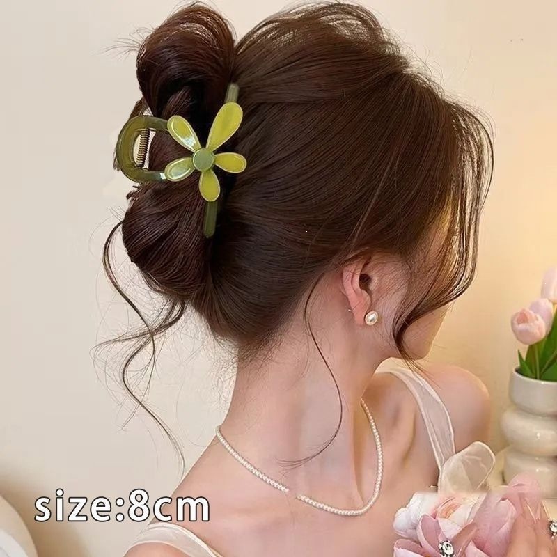 2026 nuevo clip de cabello ondulado clip de cabello de tiburón grande clip de cabello de mujer detrás de la cabeza de alta sensación clip de cabello accesorios para el cabello