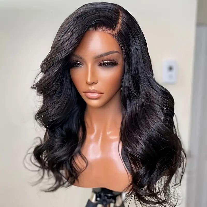 Amazon cross-border fashion front lace 13*4 wig Europe and the United States hot big wave long curly wig headgear