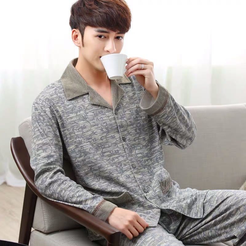 Pijamas para mujer Primavera Otoño Invierno 100% algodón de manga larga Otoño de mediana edad más tamaño madre desgaste del hogar traje