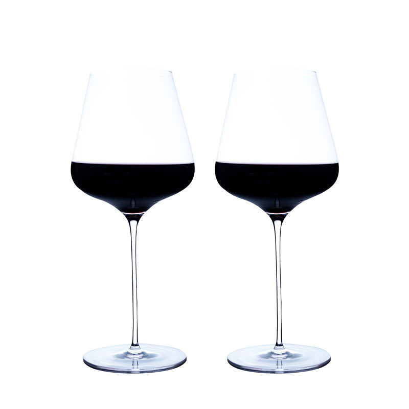 Copas de vino tinto de cristal Jinbaijia al por mayor, copas de tallo fino al por mayor, juego de copas altas rectas para bar al por mayor