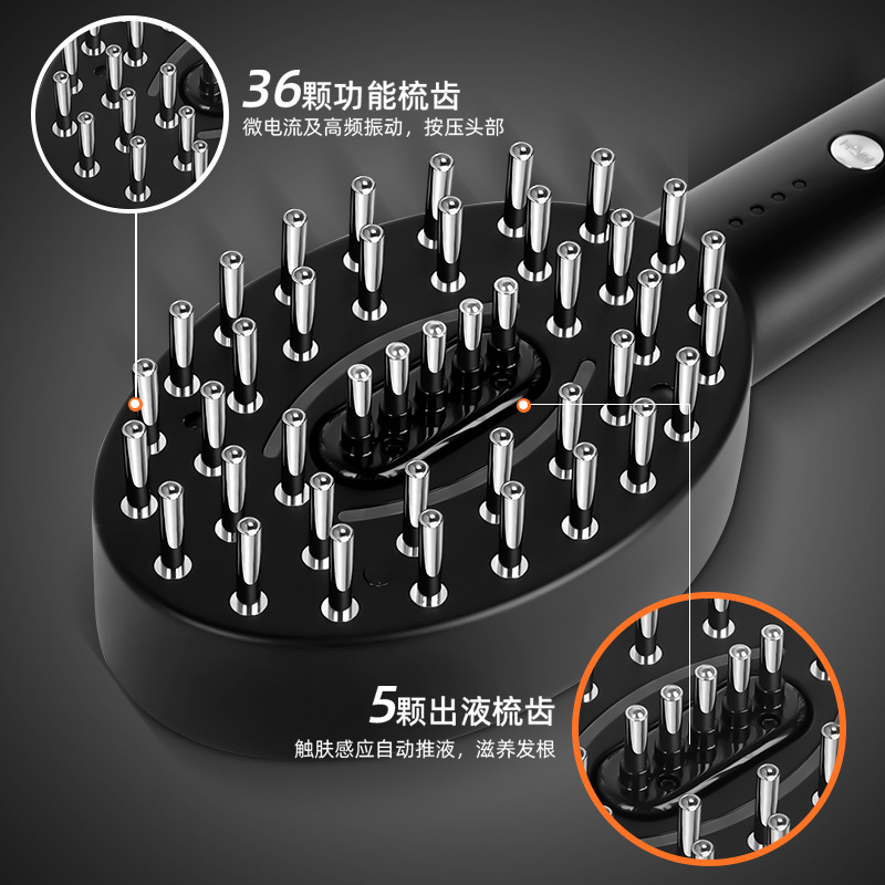 金稲健髪櫛頭皮上薬専用器ボール導液櫛電気薬器育髪櫛kd 3802|undefined