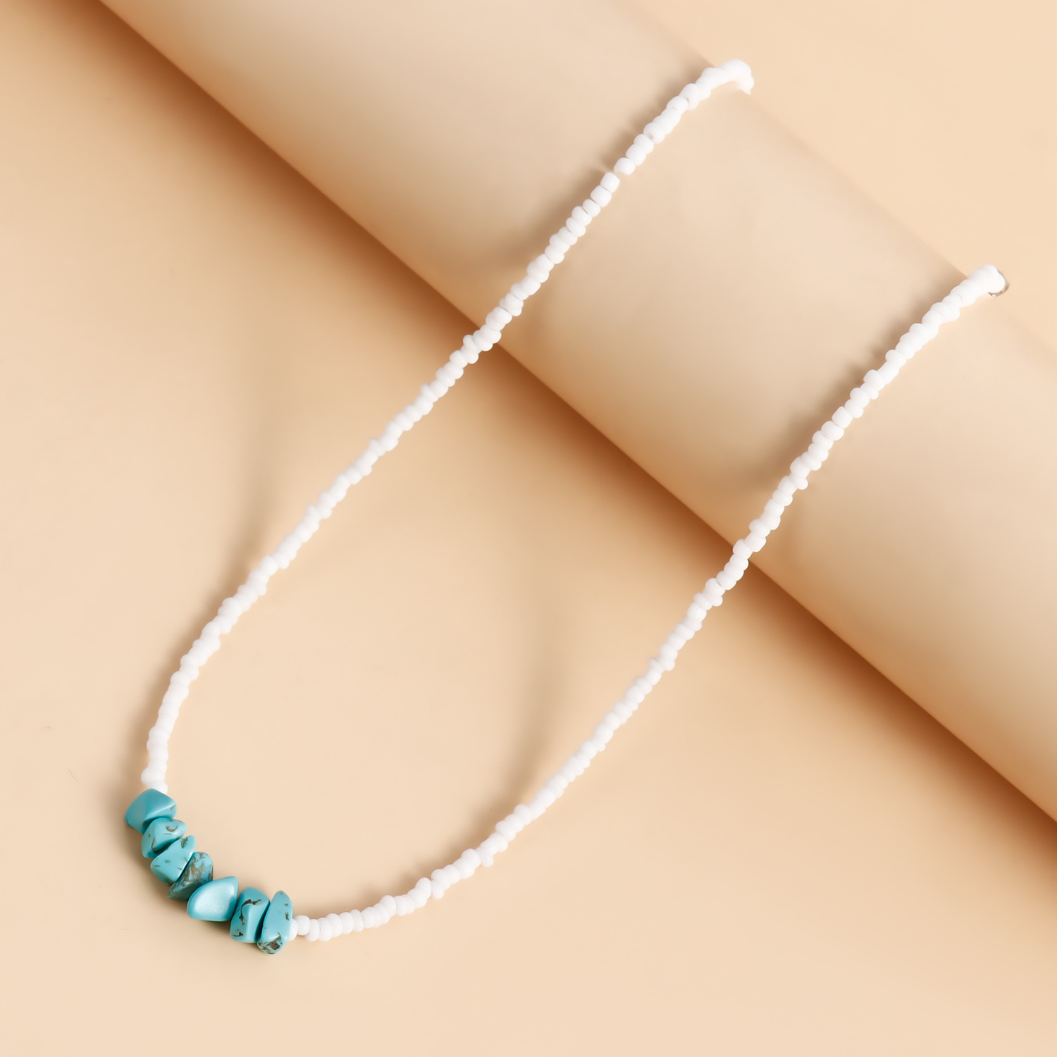 Lässig Einfacher Stil Geometrisch Künstlicher Kristall Saatperle Perlen Überzug Frau Halskette display picture 40