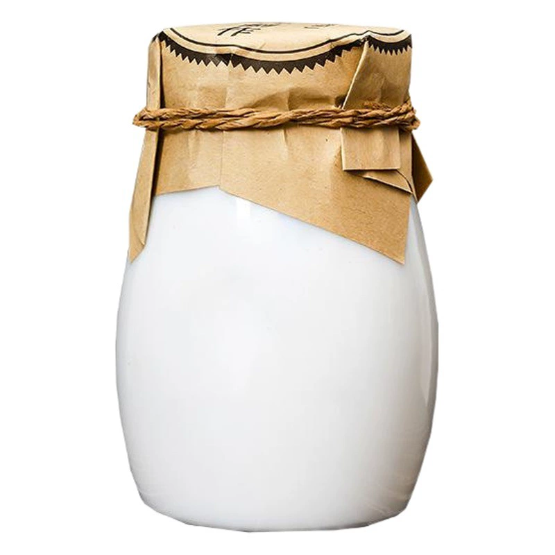 Оптовая 200ml240ml Старый Пекин Белый Фарфор Йогурт Бутылка Молока Бутылка Jar Молоко Белый Фарфоровая Бутылка Пудинг Молоко Чашка Керамическая Бутылка