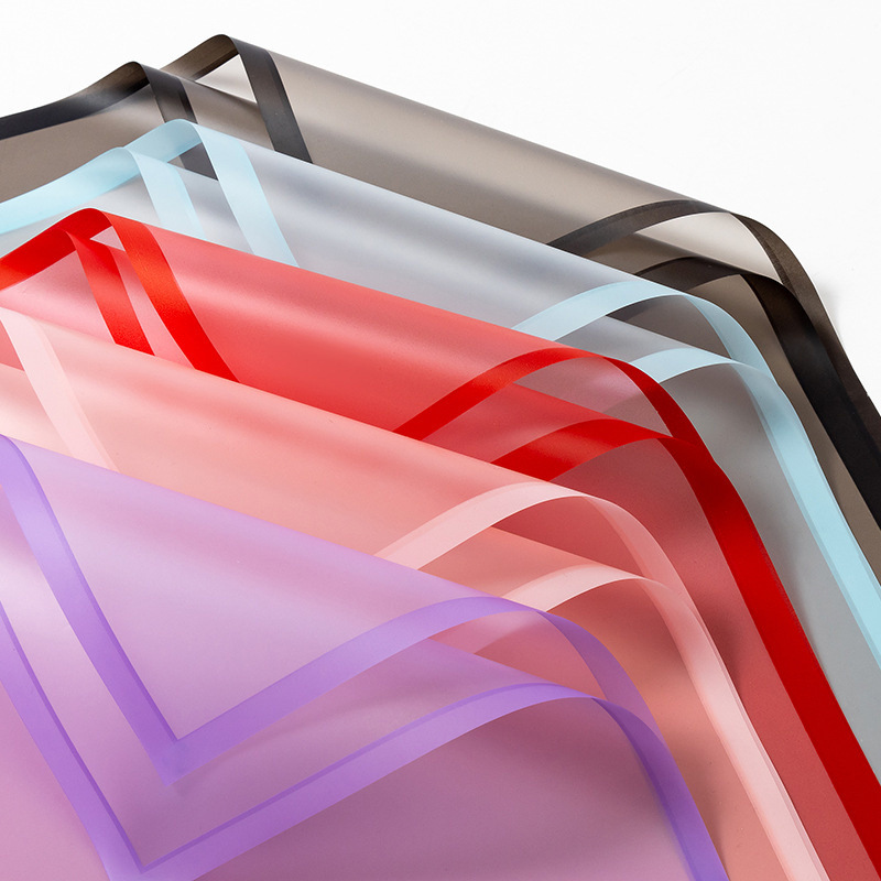 Flower Party Factory al por mayor papel de embalaje de flores impermeable explosivo papel mate borde mágico ramo de papel papel papel de flores papel de embalaje