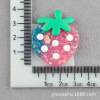 Strawberry, realistic fruit resin, hairgrip with accessories, cream fridge magnet, handmade