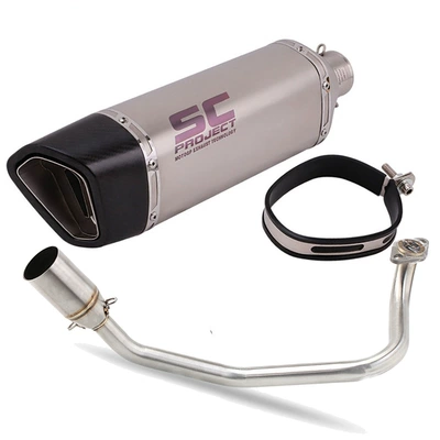 Motorcycle exhaust pipe End Tail Throat Full Section - n