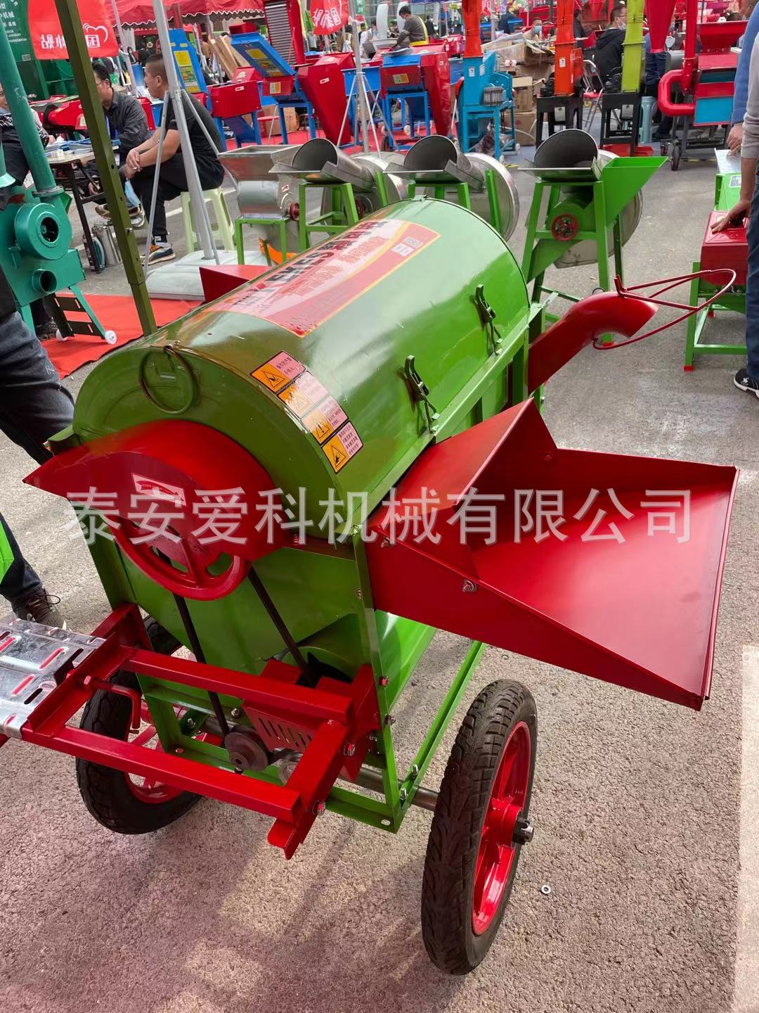 2021型电动打稻机农用麦地田间打稻机水稻脱粒机现货供应