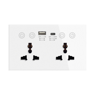 Foreign Trade International Smart Wifi Zigbee Socket with Timer and Energy Metering, Model 147, Voice Control Graffiti Wifi Socket