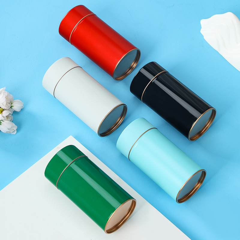 In-Stock Direct Sale Tea Cans, Tinplate Round Cans, Circular Iron Cans for Loose Tea and Green Tea, 125g Tin Cans, Wholesale from Manufacturer