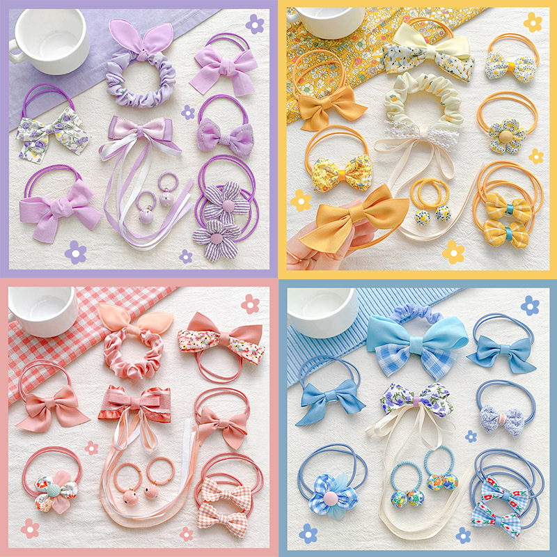 Hair rope with bow