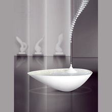 创意禅意喷泉摆件水滴山水水景小品简约现代流水会所装饰水钵聚宝