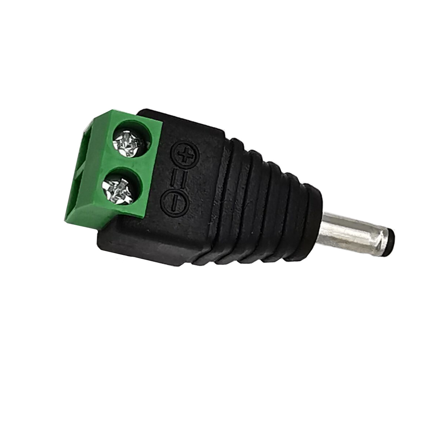 免焊型连接器DC3.5*1.35转接头监控配件 35135DC公母头 DC转绿头