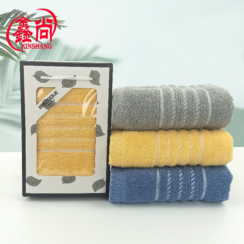 Pure cotton towel wholesale gift box gift towel household adult face towel white work labor protection Towel logo