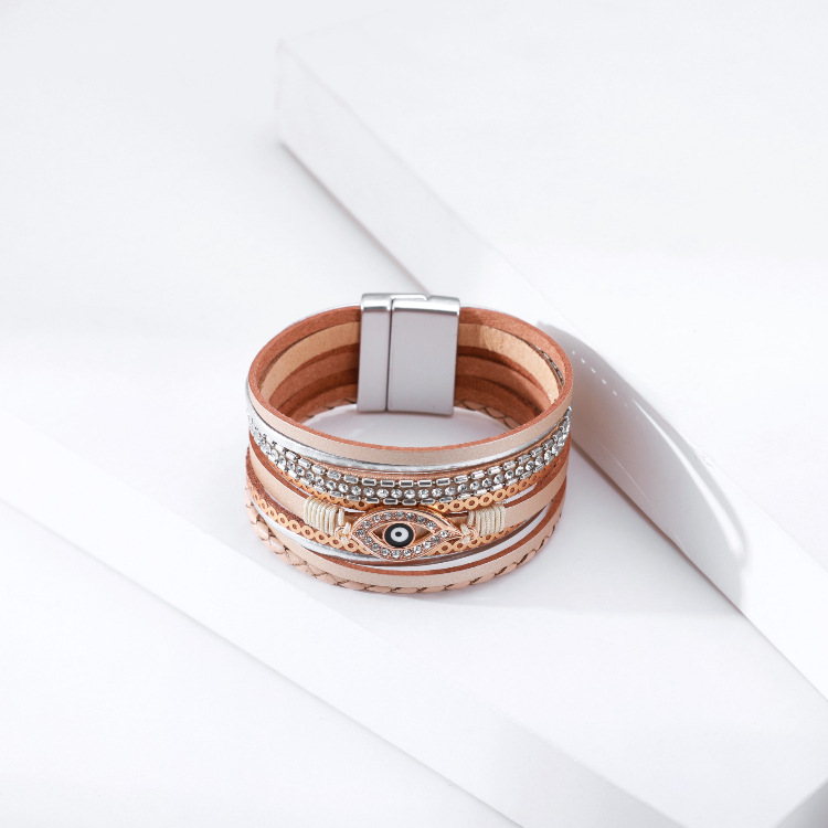 wholesale jewelry wide-brimmed eye shape bracelet Nihaojewelry