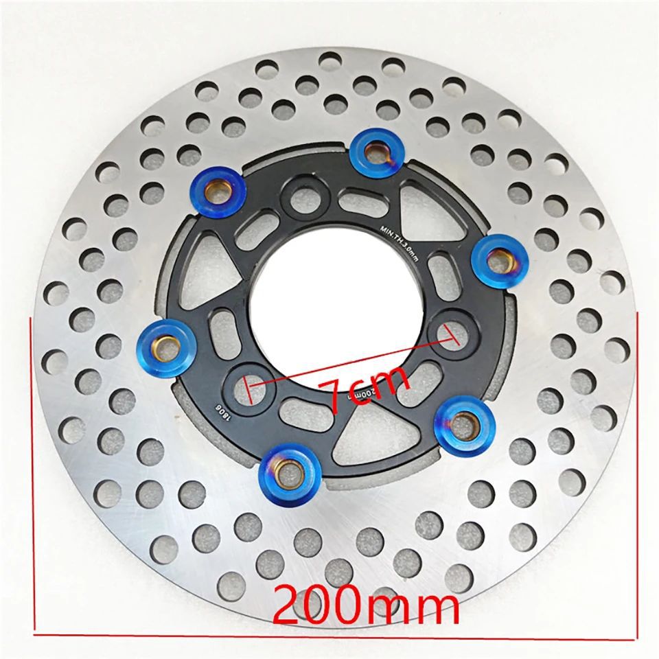 RPM Low-Radiation Caliper Set Electric Motorcycle Modified Disc Brake Kit Caliper Adapter 200 Floating Brake