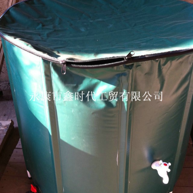 国境を越えた屋外雨水収集バケツ、PVC折りたたみ式雨水バケツ、大容量ポータブル水バケツ、庭用ポータブル貯水バケツ