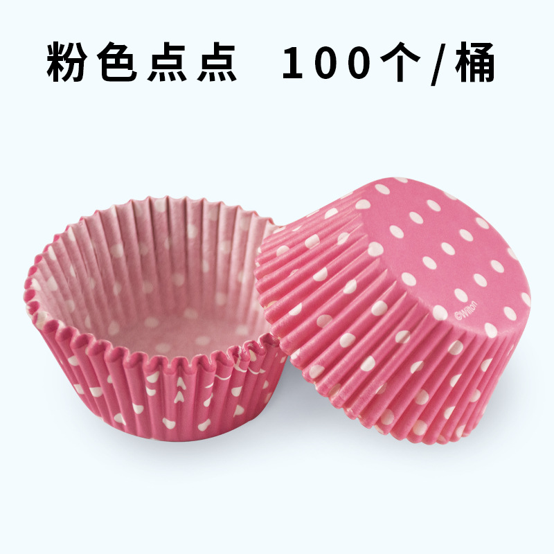 100 piezas de nieve belleza gran bendición titular de taza de papel Pooh hornear a prueba de aceite pastel de papel de arroz glutinoso titular de papel PVC barril paquete