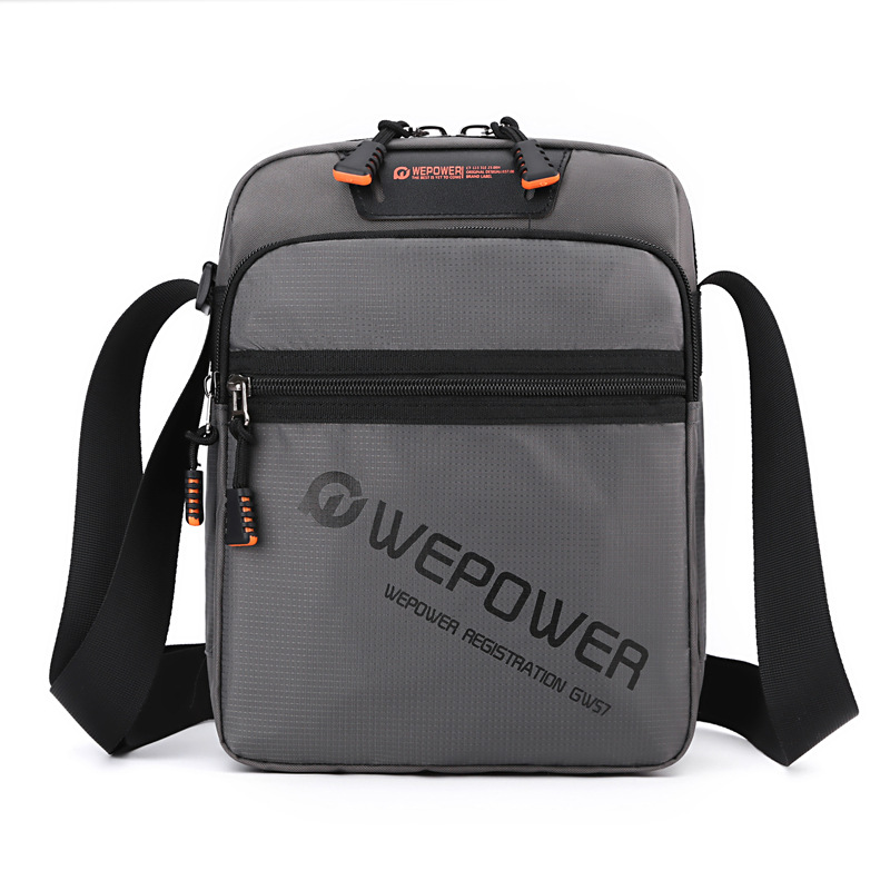 WEPOWER nuevo bolso de hombro simple y versátil bolso de hombro bolso de mensajero portátil de gran capacidad de moda al aire libre para hombres