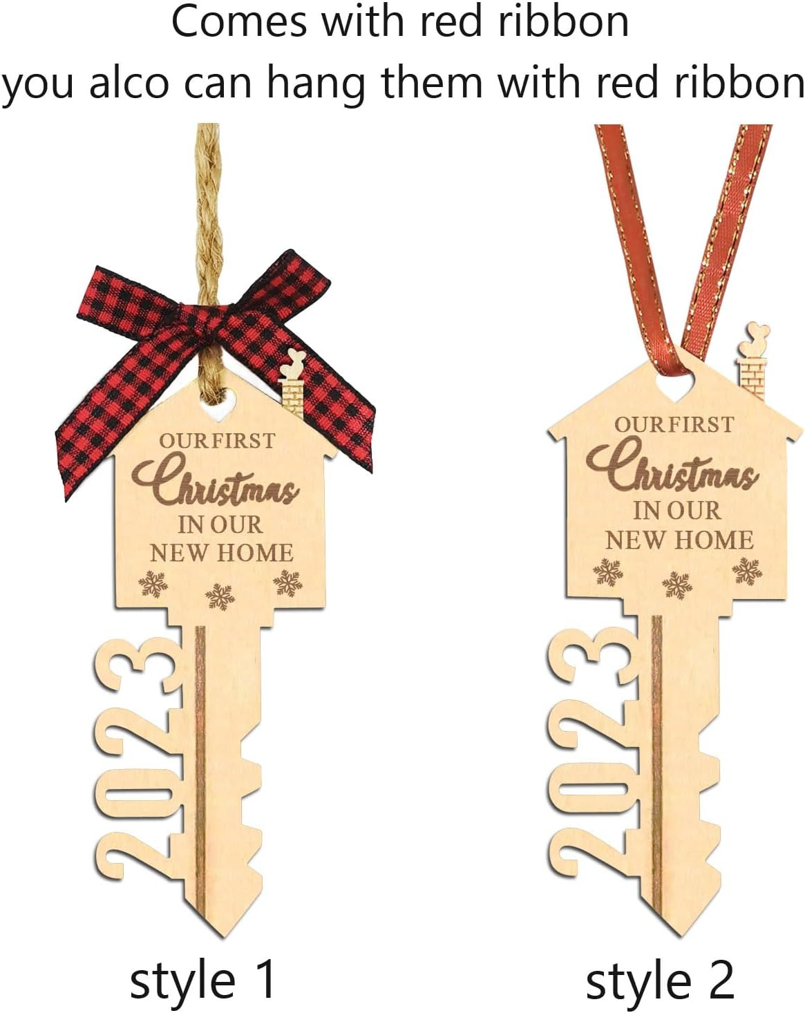 Colgante de madera maciza transfronteriza 23-clave artesanía de madera atmósfera hogar colgante árbol de Navidad decoración colgante de madera