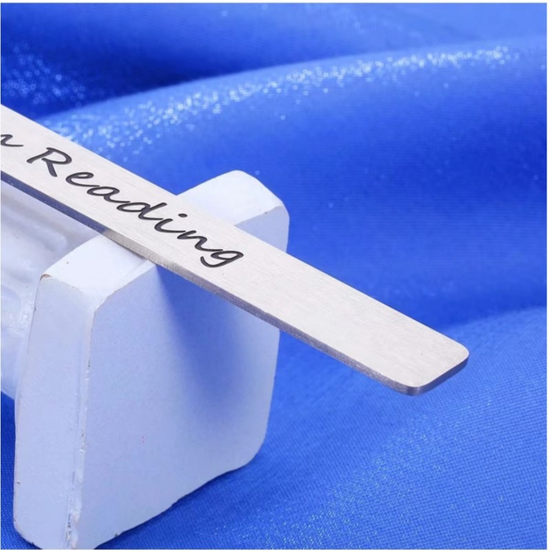 Marcador fino colgante de hoja transfronteriza Estudiante Día del maestro recuerdo Regalo De vacaciones letras metal marcador