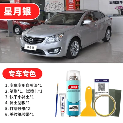 Avtomobil boya qələmləri, Haima M8 Polar White Touch-Up - star-moon-silver-emergency-repair