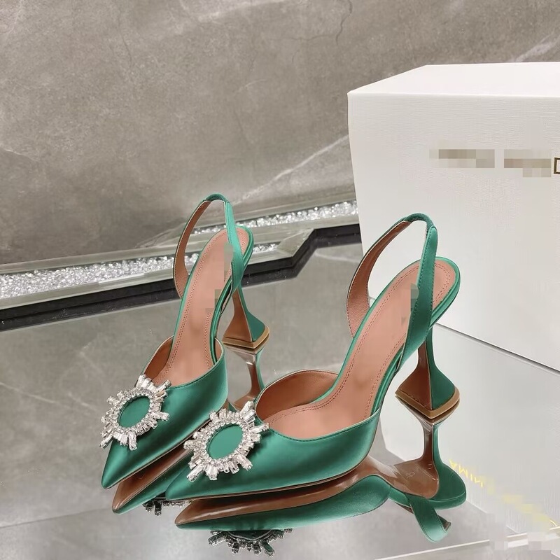 New exquisite and sexy pointed-toe stiletto sandals for women, sunflower diamond silk high heels New exquisite and sexy pointed-toe stiletto sandals for women, sunflower diamond silk high heels