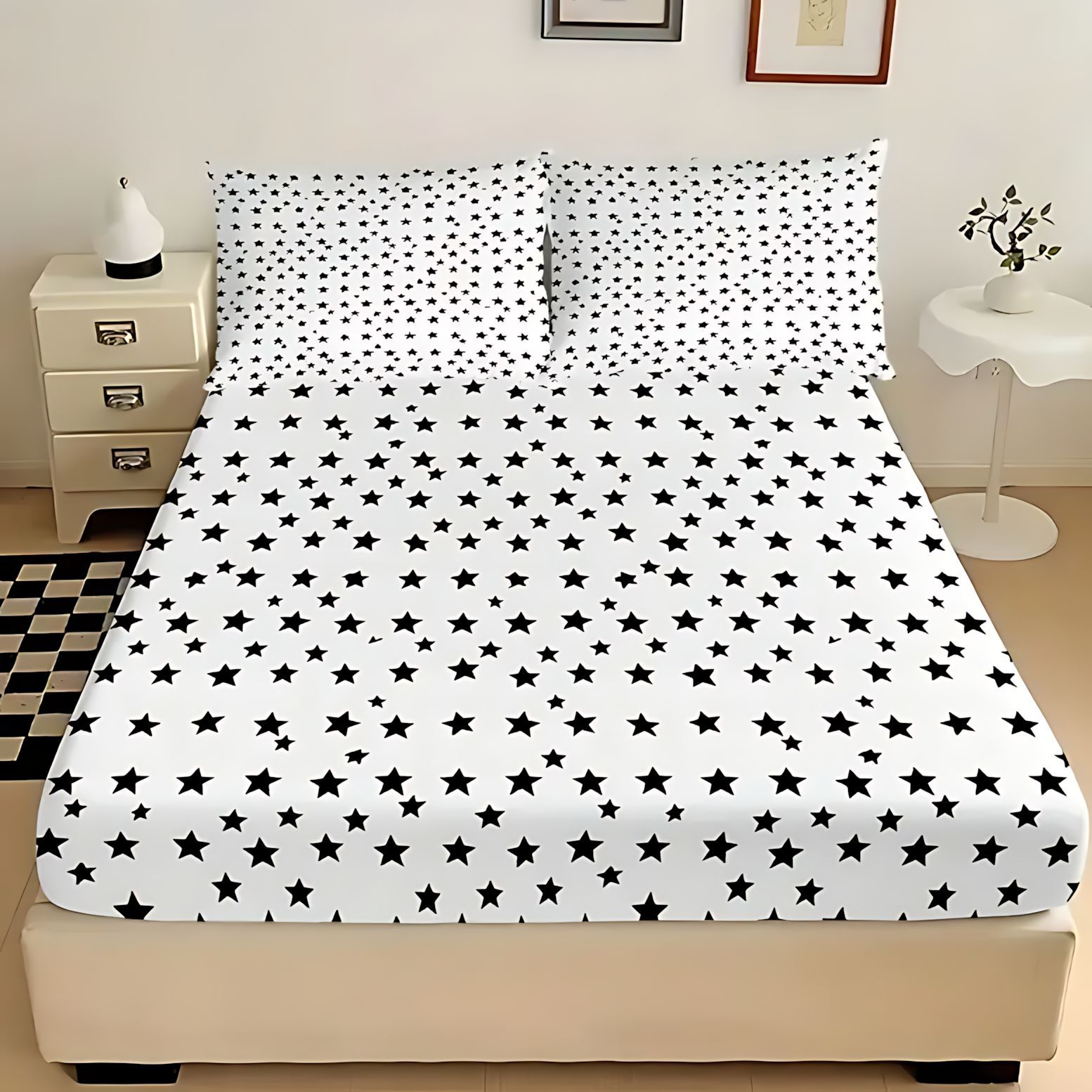 Estrellas en blanco y negro