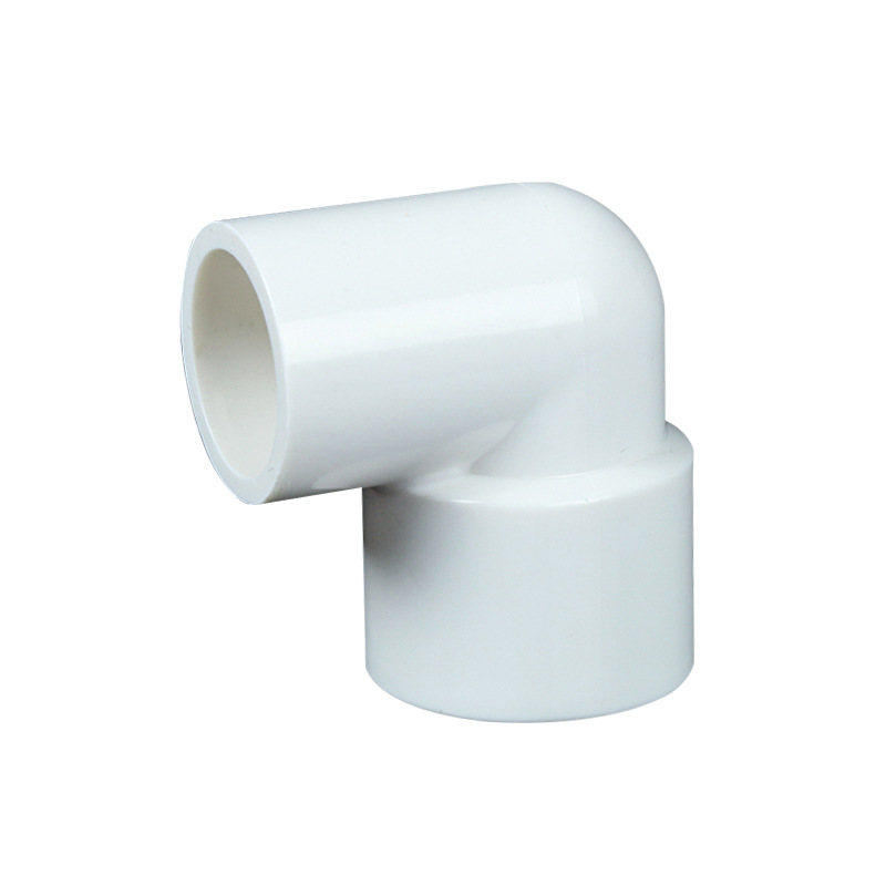 Suministro de Agua PVC codo PVC suministro de agua codo reductor accesorios de tubería al por mayor ángulo recto conector de 90 grados