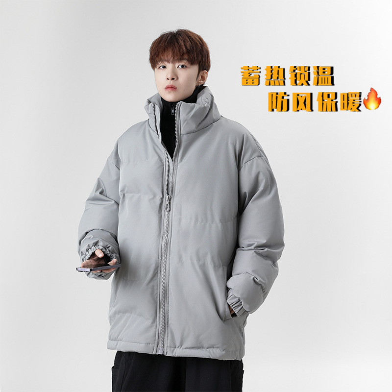 Dropshipping for couples: Winter American high street style thick cotton jacket, trendy sports casual outdoor warm coat wholesale