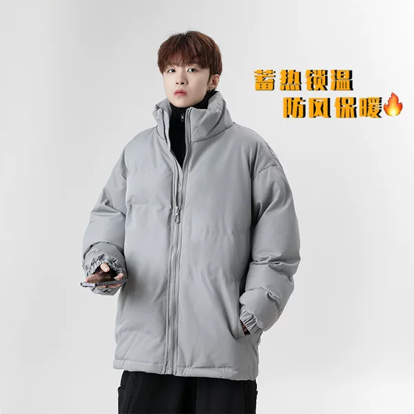Dropshipping for couples: Winter American high street style thick cotton jacket, trendy sports casual outdoor warm coat wholesale