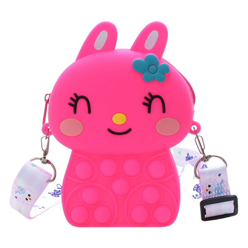 Ratón asesino pionero bolsa de hombro lindo silicona MINI BOLSA moda chica niños hombro mensajero bolsa