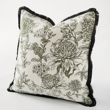 法式复古高级感抱枕套客厅沙发轻奢靠垫套秘密花园靠枕样板间靠枕