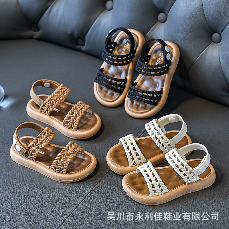 Fábrica de sandalias para niñas de verano para niños pequeños y medianos nuevos productos de exportación de comercio exterior al por mayor de sandalias para bebés de niñas