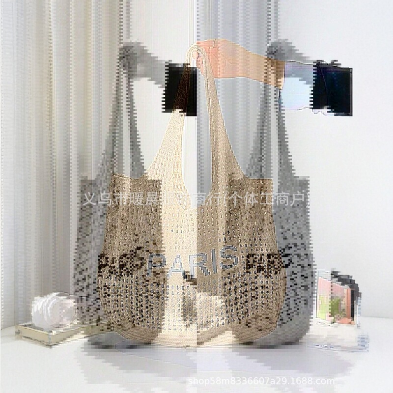 Urban Simple Embroidered Knitted Bag Armpit Bag Handbag Cross-Border Bag Ins Bag