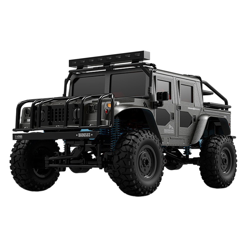 Control remoto transfronterizo de tracción en las cuatro ruedas escalada todoterreno IPX4 coche de alta velocidad simulación a gran escala Humvee coche H1 modelo de juguete