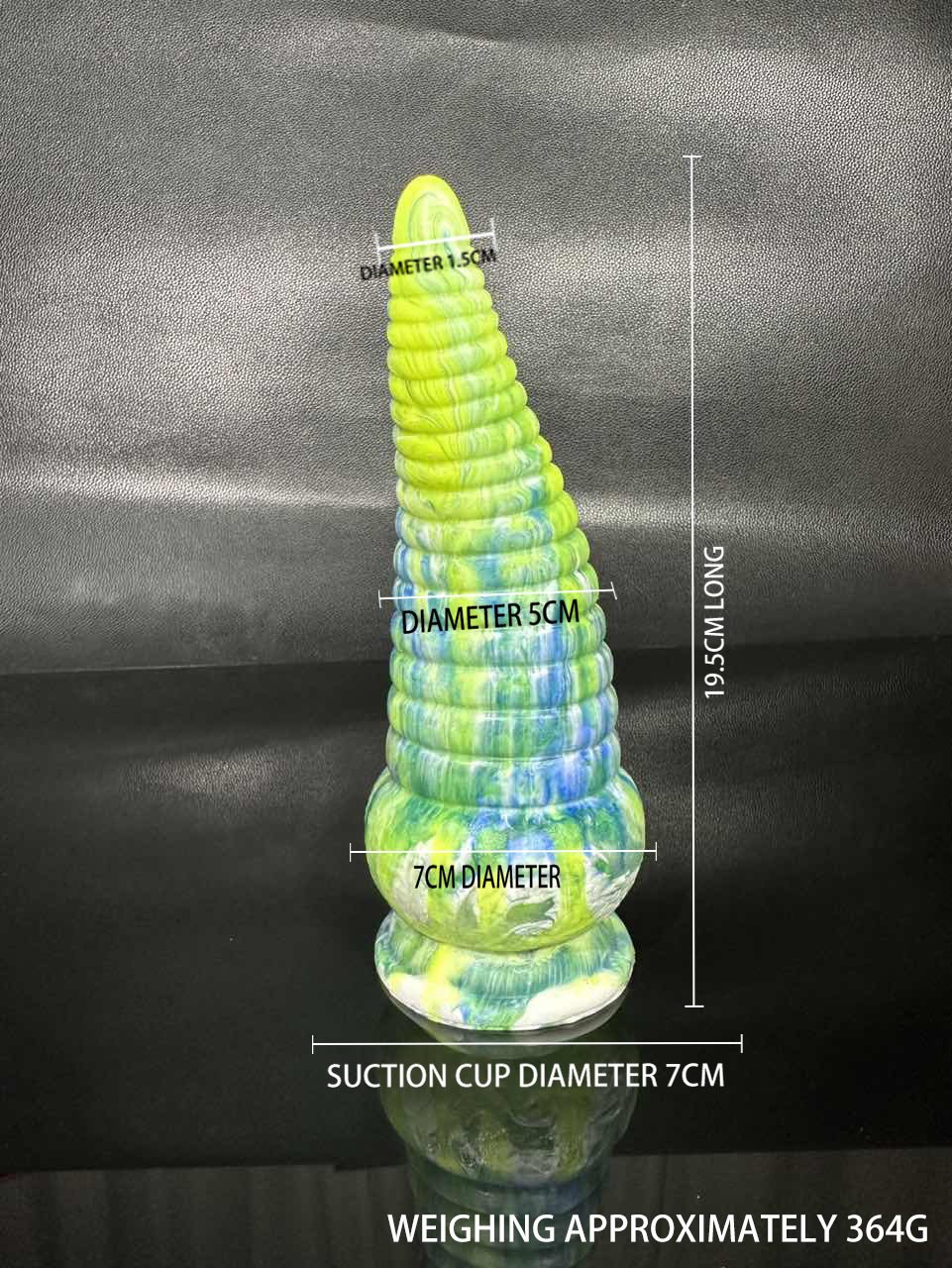 Jiuai Silicone Dildo for Adults, Small Anal Plug Style, Colorful Silicone — detail image 11