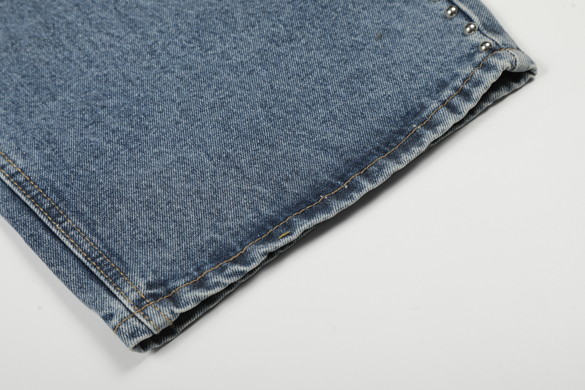 Streetwear Letter Print Jeans For Men – Relaxed Straight-Leg Denim Pants With Distressed Design, Unisex Casual Trousers (Black/Blue, S-XL)_mkmklike.com
