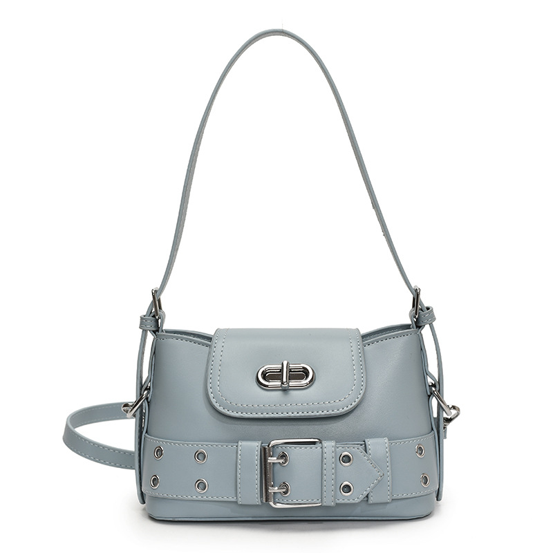 Sweet & Cool Spicy Girl Moto Style Underarm Bag, Niche Design Women's Handbag 2025 New Fashion Versatile Trendy Shoulder Bag - Thumbnail 7