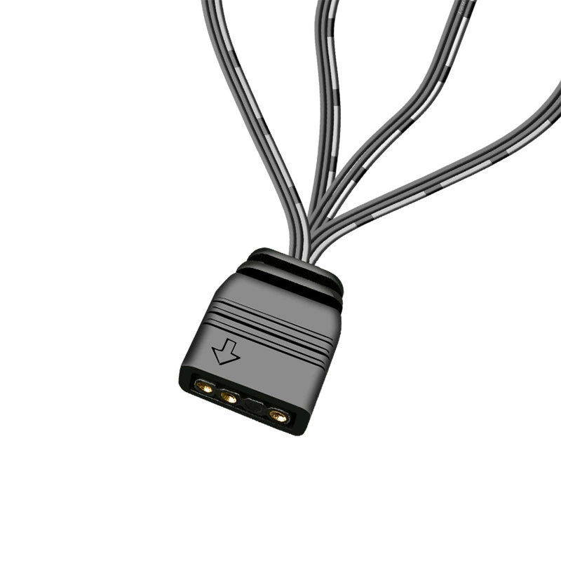 [COOLMOON主板一分二 一分四5V 3针ARGB神光同步扩展延长线集线器]