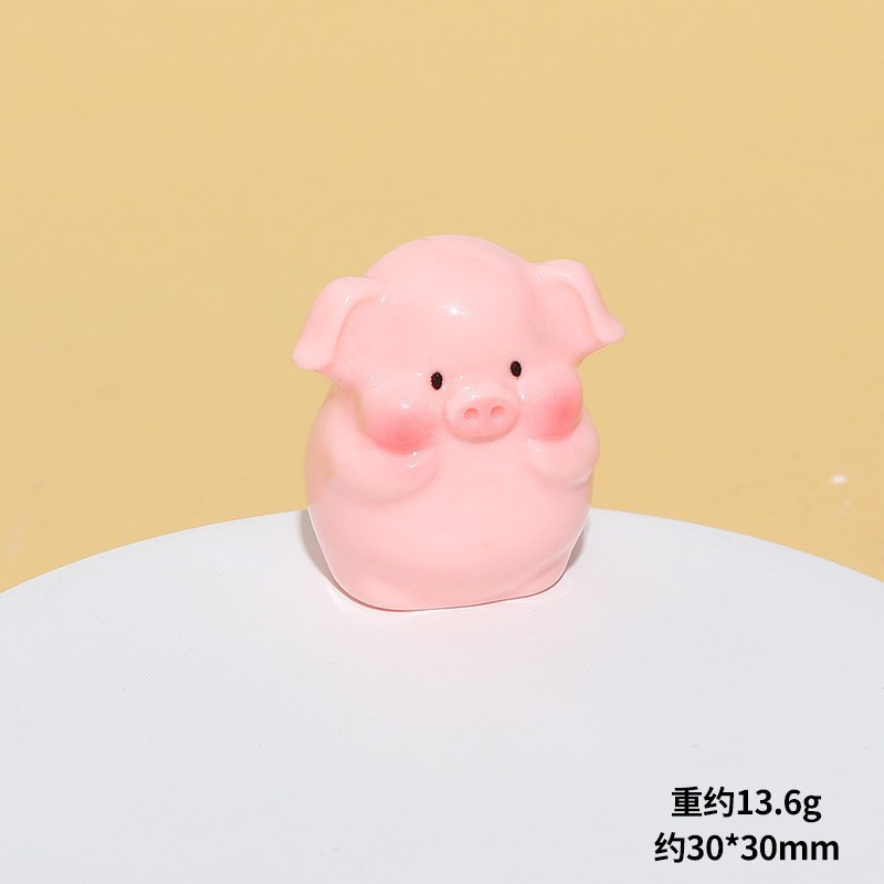 2호 서있는 돼지 1마리(광택면)