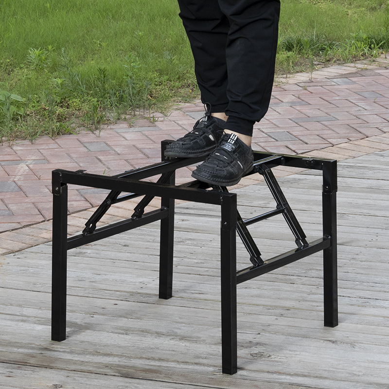 3ZBY正方形折叠桌腿支架腿桌架铁桌子腿餐桌腿桌架子金属桌脚台面