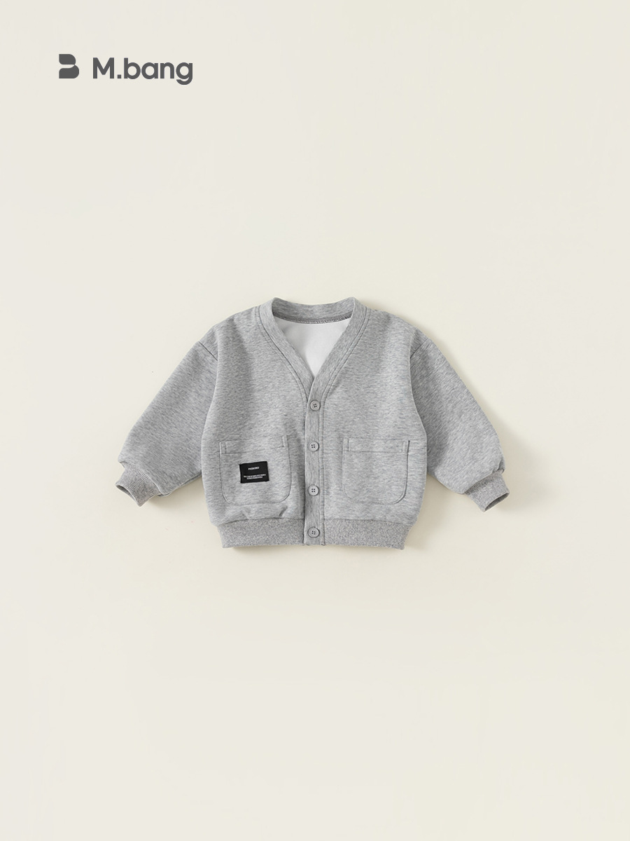 Babycity ropa infantil chaqueta de los muchachos de los niños casual con cuello en V cardigan Beibei primavera y otoño Outwear CY84017